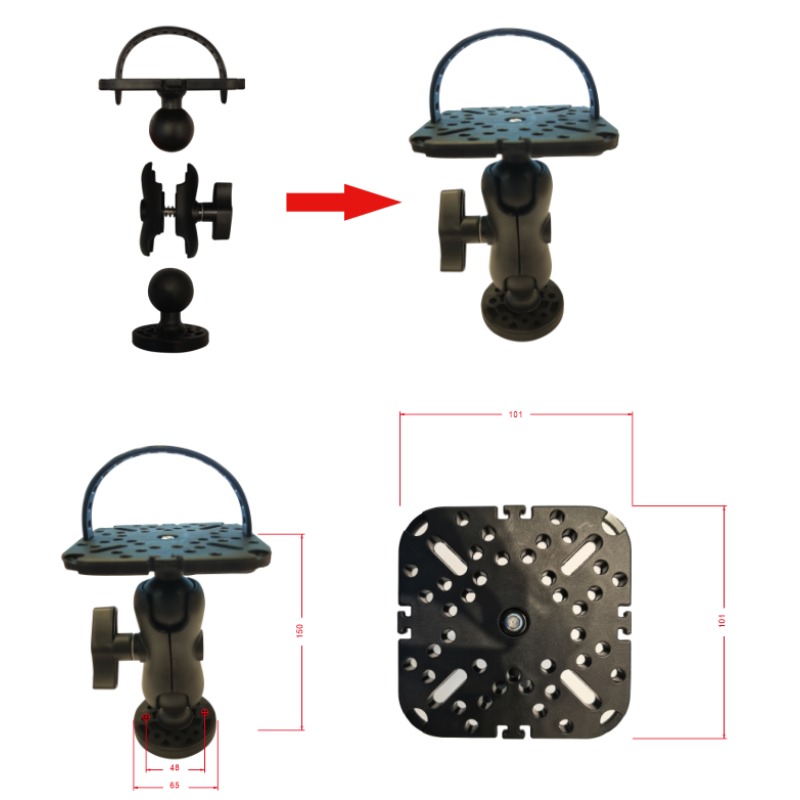Multifunctional Universal Kaya - đánh giá và giá Fish Finder Mount