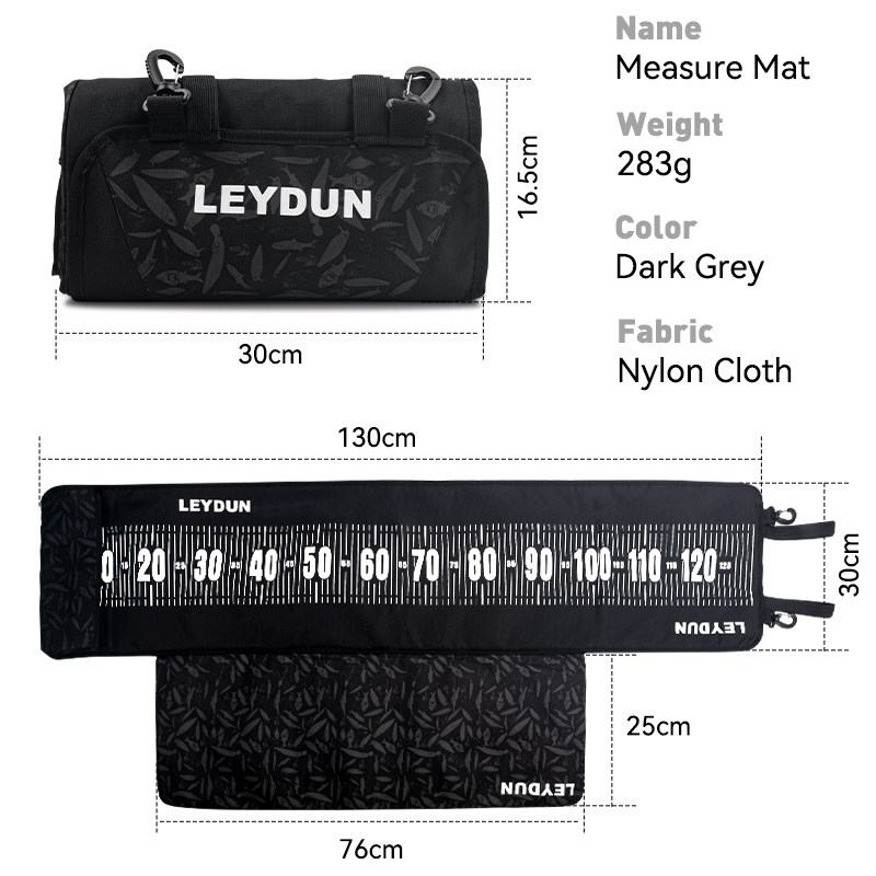 LEYDUN 125cm Fish Measure Mat  - đánh giá và giá Fish Finder Gps