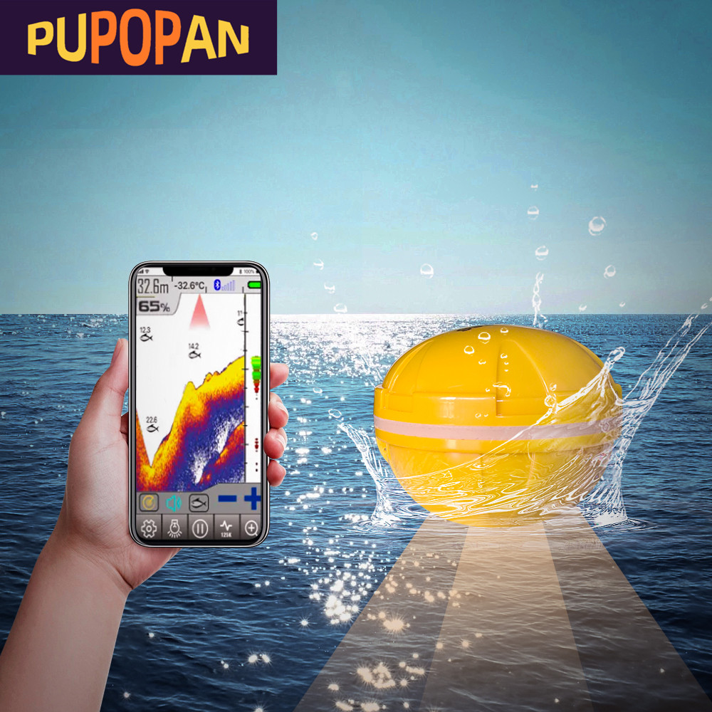 PUPOPAN 100M Brand New Smart P - đánh giá và giá Fish Finder Transducer