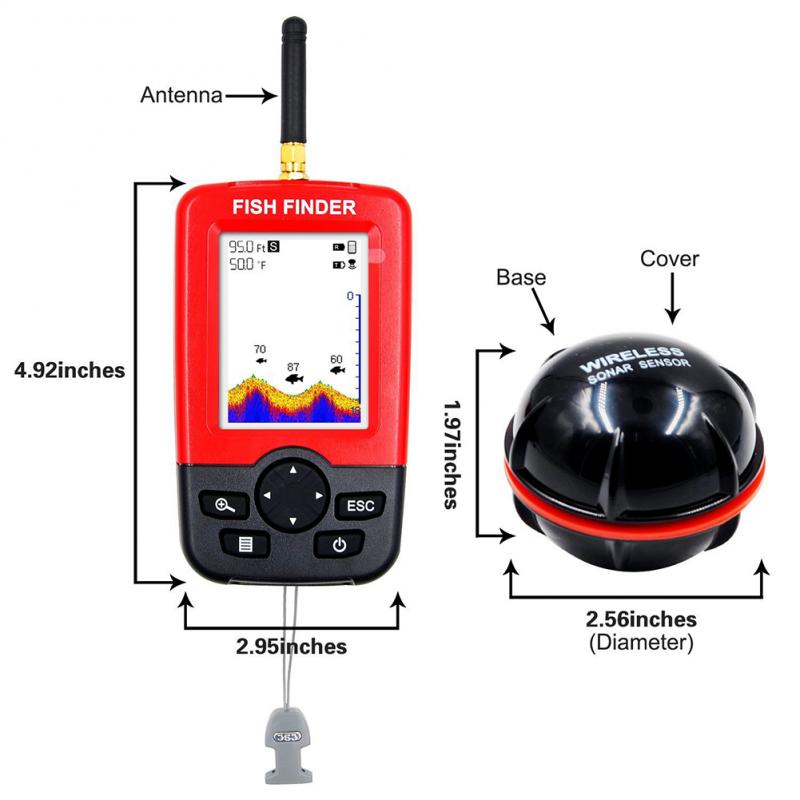 Portable Depth Fish Finder wit - đánh giá và giá Fish Finder Portable